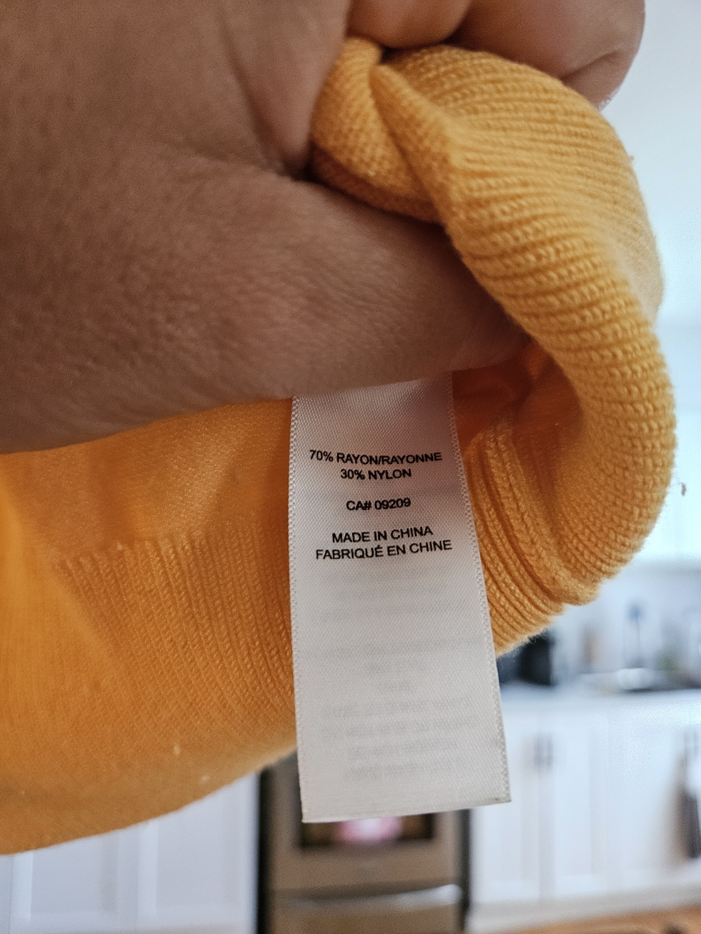 Cleo Yellow Ruched V-Neck Cardigan Sweater - Picture 3 of 3